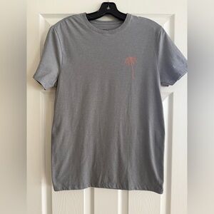 Goodfellow & Co Gray Tee  Unisex with  Pink  Palm Design size Snall